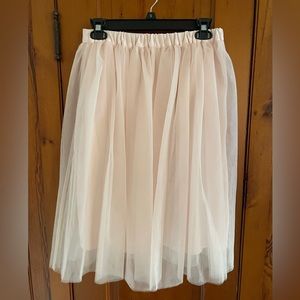 LC Lauren Conrad Size Small Light Pink Tulle Skirt